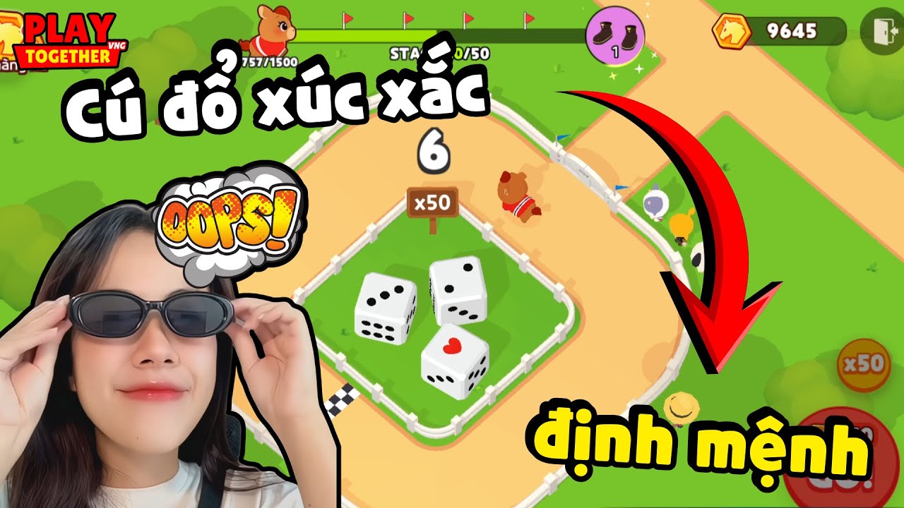 Tìm thẻ vàng nhưng gặp CÚ ĐỔ XÚC XẮC ĐỊNH MỆNH và cái kết | Play Together #xuannhichan