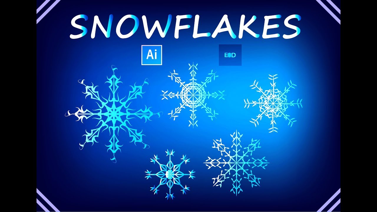 EASY WAY: HOW TO MAKE VECTOR SNOWFLAKES IN ADOBE ILLUSTRATOR TUTORIAL