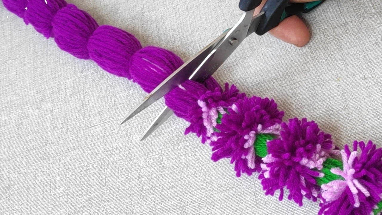 It's so Beautiful. Super Hand making Flower design trick. New Easy Hand making Latkan Flower design