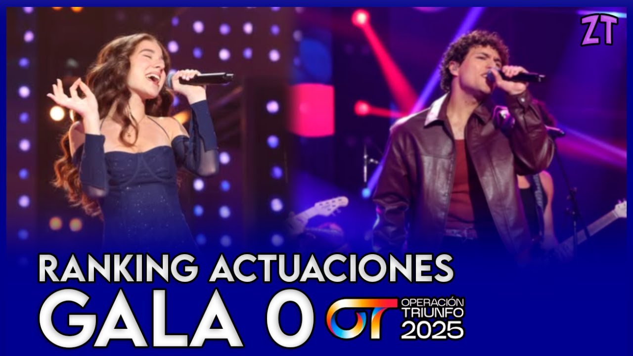 RANKING de las ACTUACIONES de la GALA 0 de OPERACIÓN TRIUNFO 2025 - Zoe Triunfita