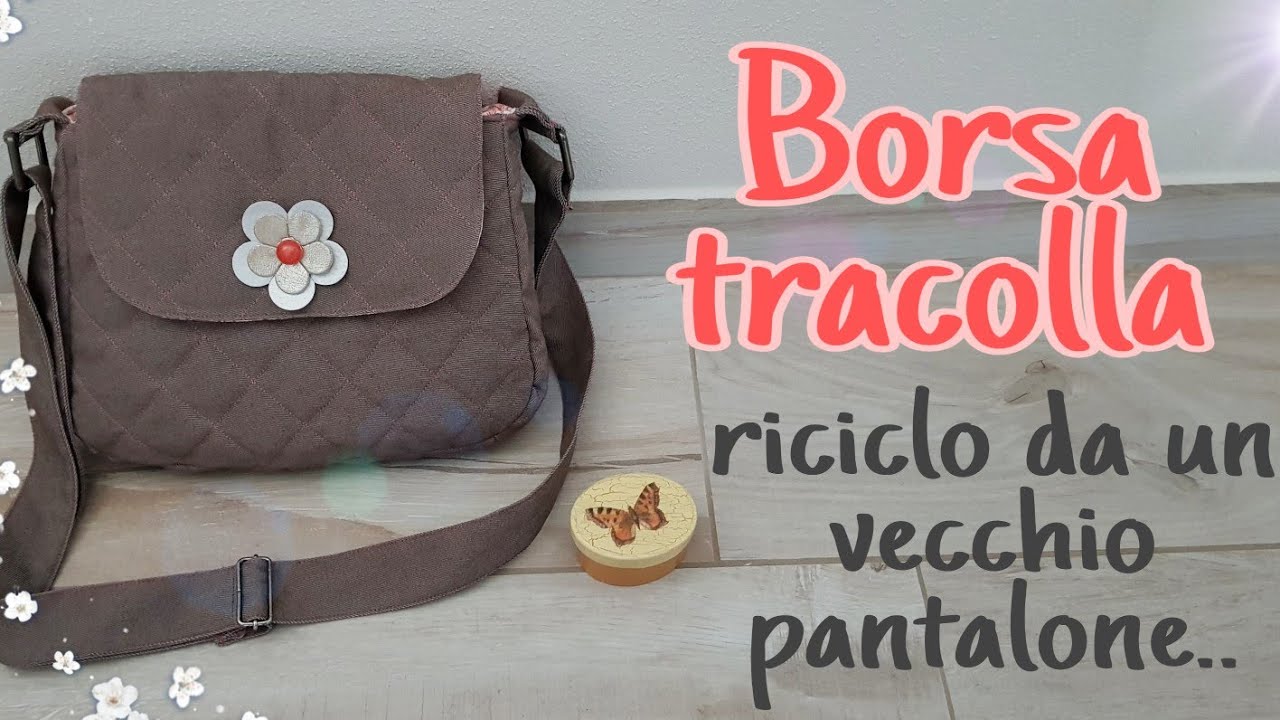 Cucire una Borsa con tracolla | riciclo creativo jeans | tutorial  Fatto da Me #fattodame 5