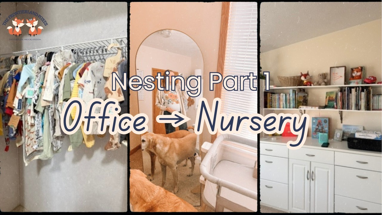 Nesting Part 1: Turning Our Office Into a Nursery! | Organizing Baby Clothes & Nursery Setup