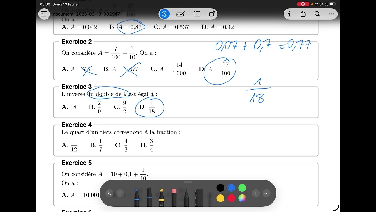 C04 Mathaléa Automatismes Première spéMaths