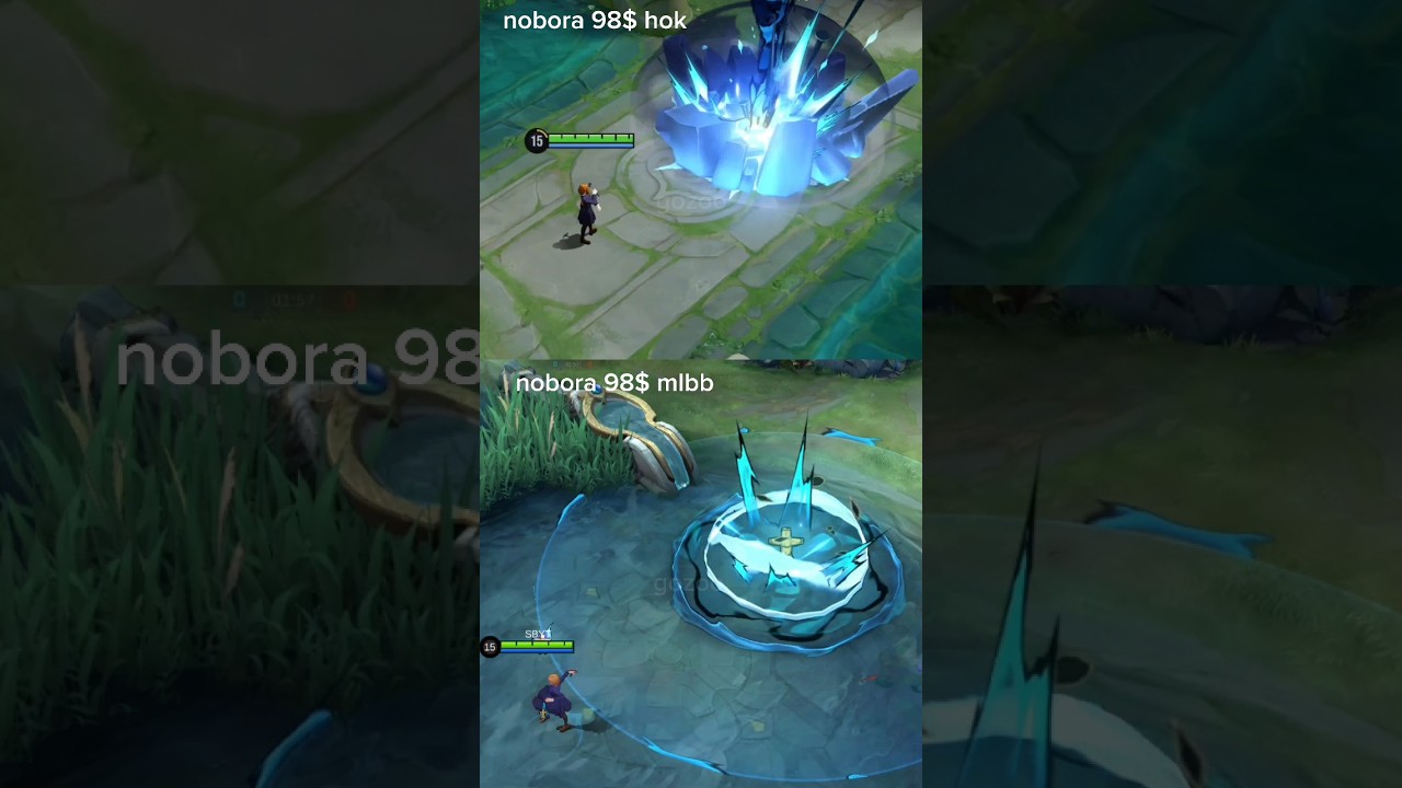 nobara Expensive skins mobile legends vs honor of kings #hok #mlbb