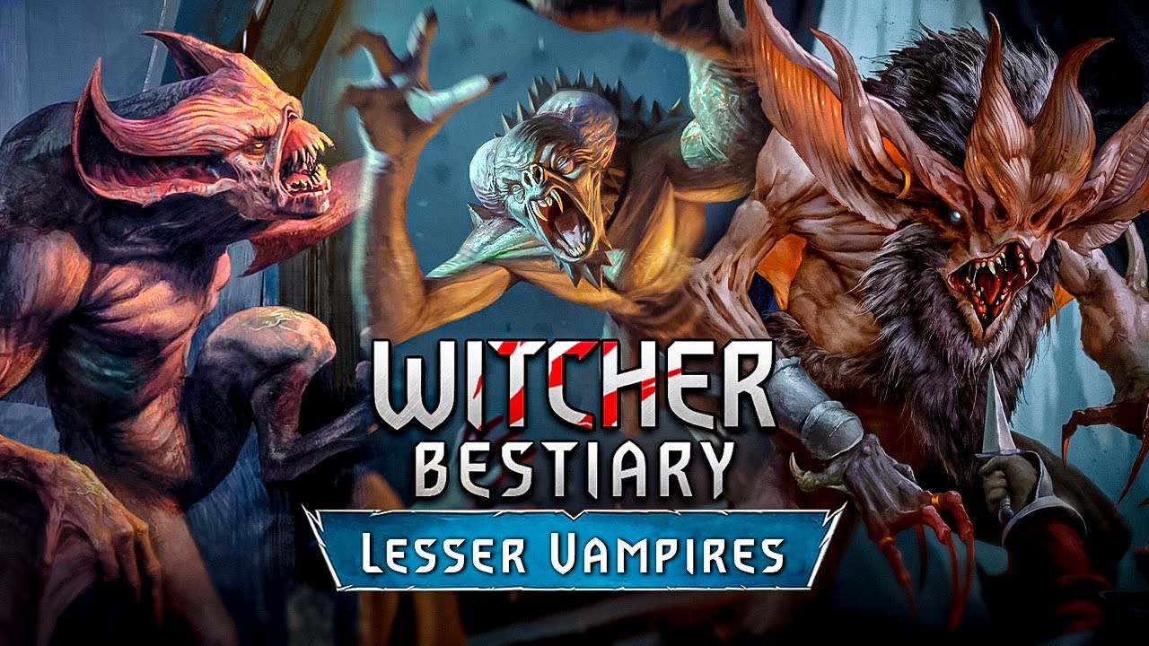 Witcher. Bestiary. Lesser Vampires: Garkain, Fleder, Ekimma