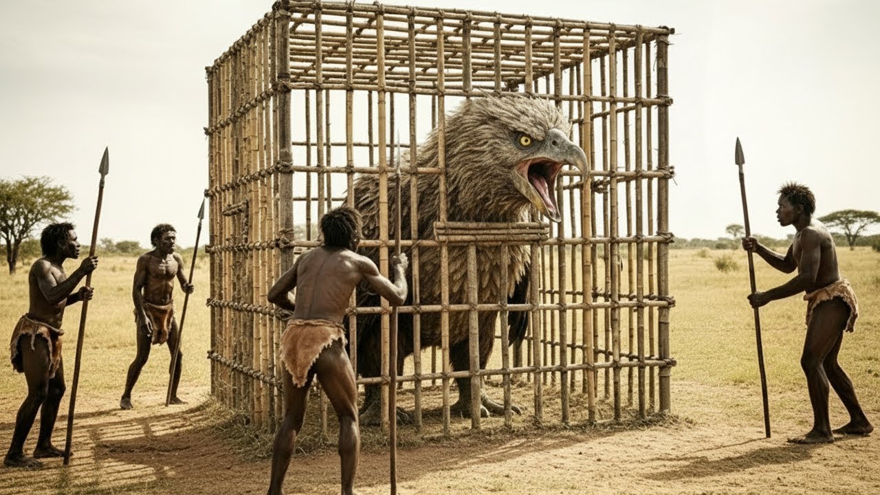 Life Million Years Ago |Giant Predatory Bird with Homo Habilis#PrehistoricLife #HumanEvolution part2