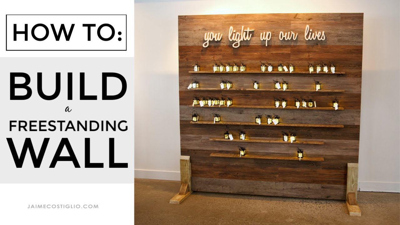How to Build a Freestanding Display Wall