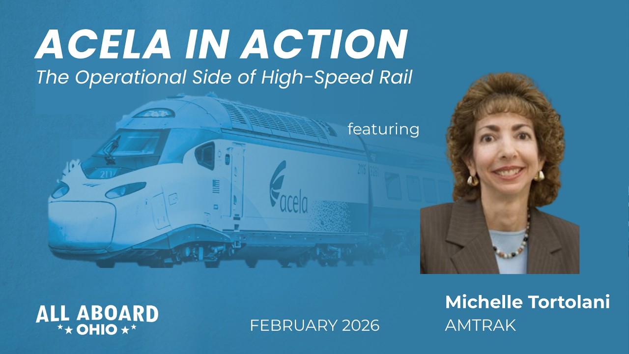Acela in Action: The Operational Side of High-Speed Rail - January 2026 Statewide Meeting