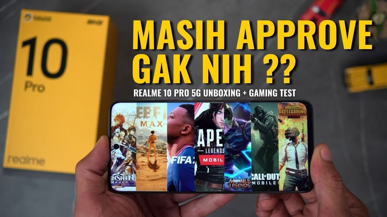 Realme 10 Pro 5G Unboxing plus 3.5 Jam Gaming Test