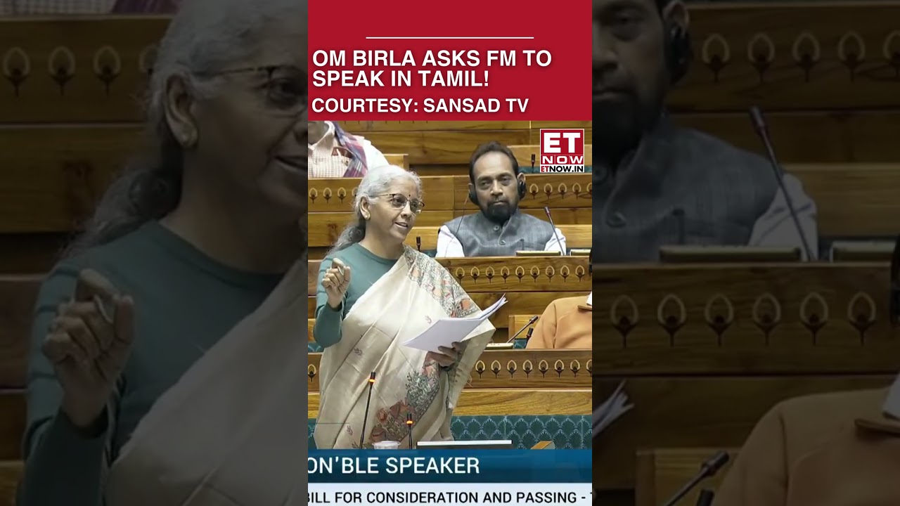 Speaker Om Birla Requests FM Nirmala Sitharaman To Speak In Tamil, Lok Sabha Erupts In Laughter