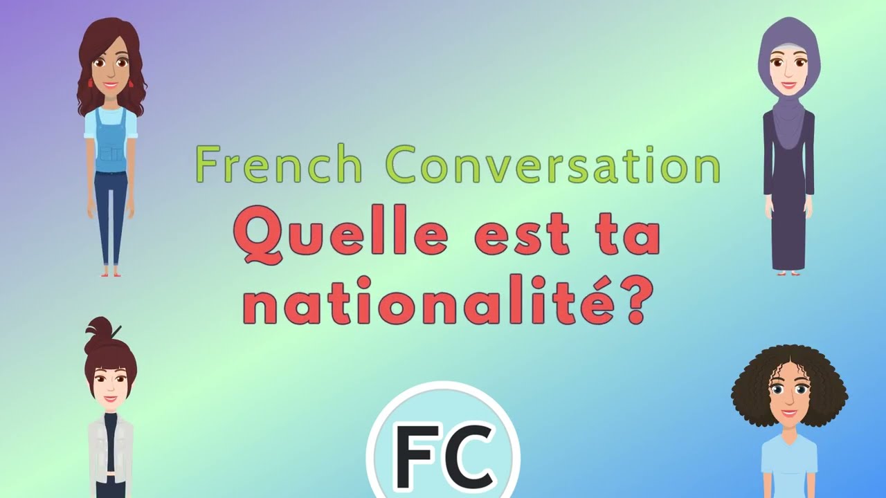 What is your nationality? Quelle est ta nationalité? #LearnFrench