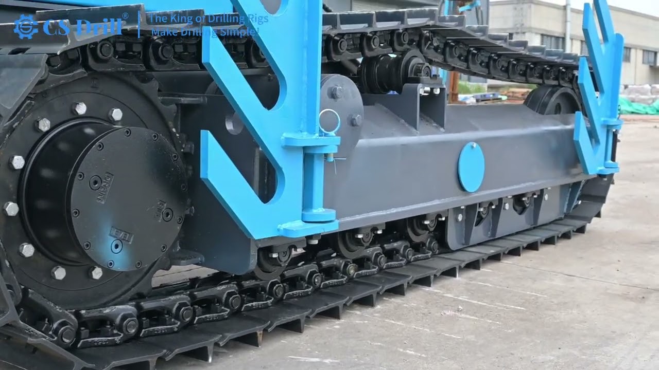 CSDRILL Group CSBP500 Crawler-mounted DTH Drilling Rig Shows Video