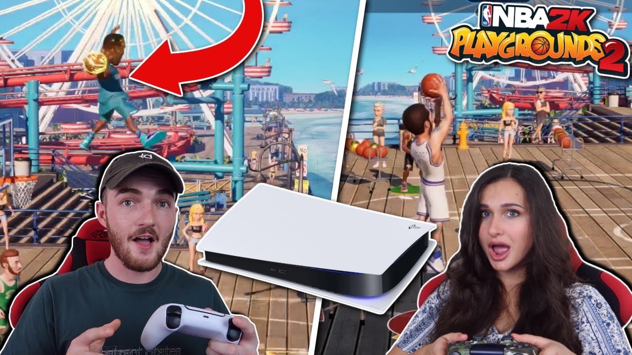 NBA 2K Playgrounds 2 on PS5 Next Gen Gameplay! Boyfriend vs Girlfriend - 3pt Contest!