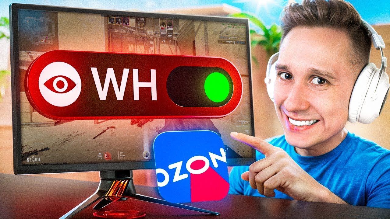 Купил на OZON МОНИТОР со ВСТРОЕННЫМ ЧИТОМ для CS2