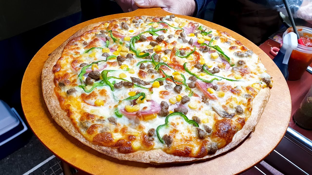 Пицца грузовая, 100% натуральный сыр, комбинированная пицца, сладкий картофель, Уличная еда