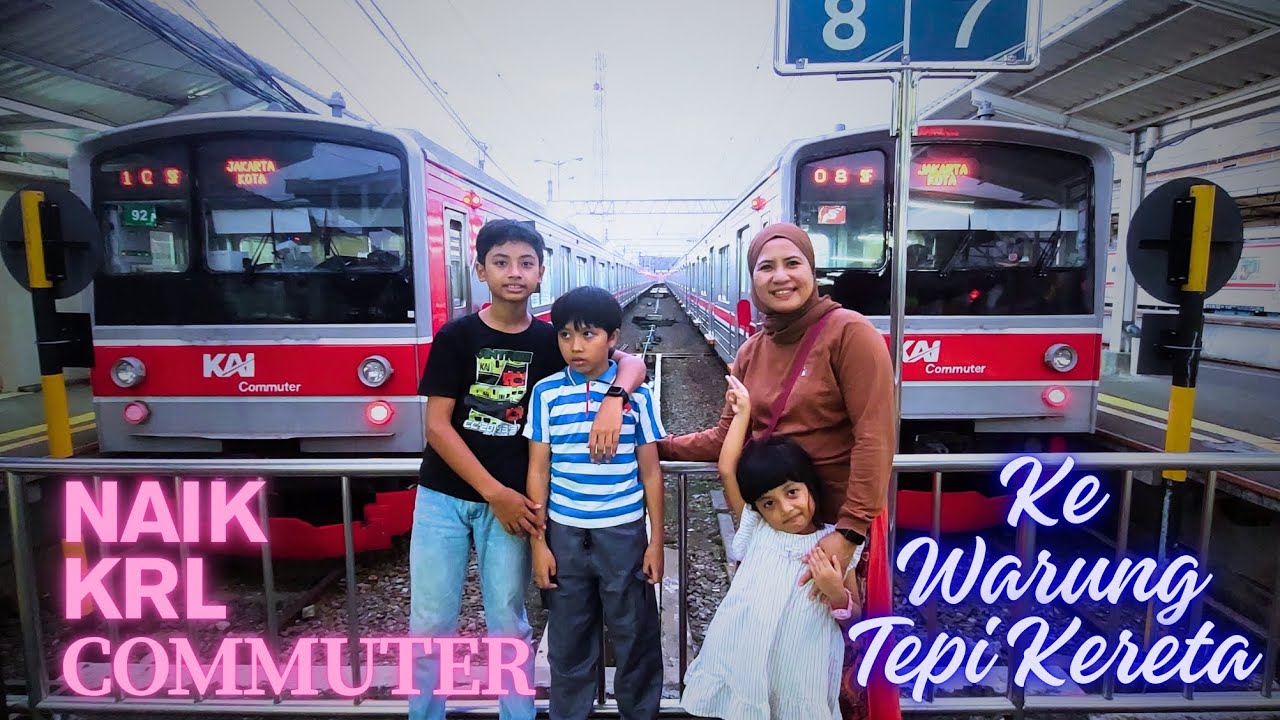 NAIK KRL COMMUTER KE WARUNG TEPI KERETA BOGOR | VLOG NARDEVLEA