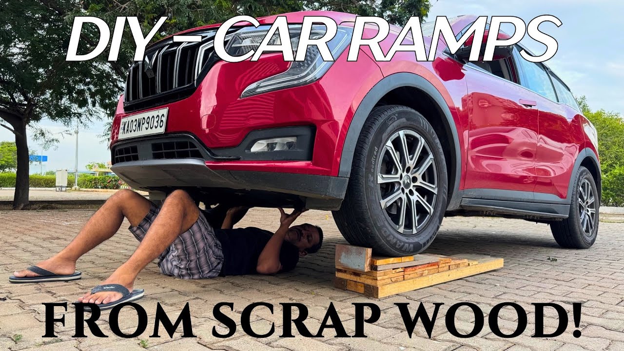DIY - Car Ramps from Scrap Wood