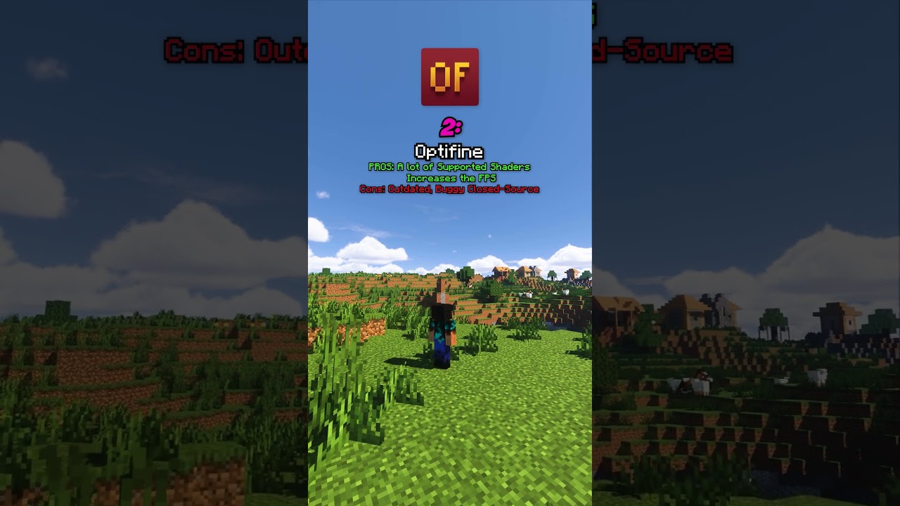 TOP 3 BEST Shader Loader Mods #minecraft #shorts