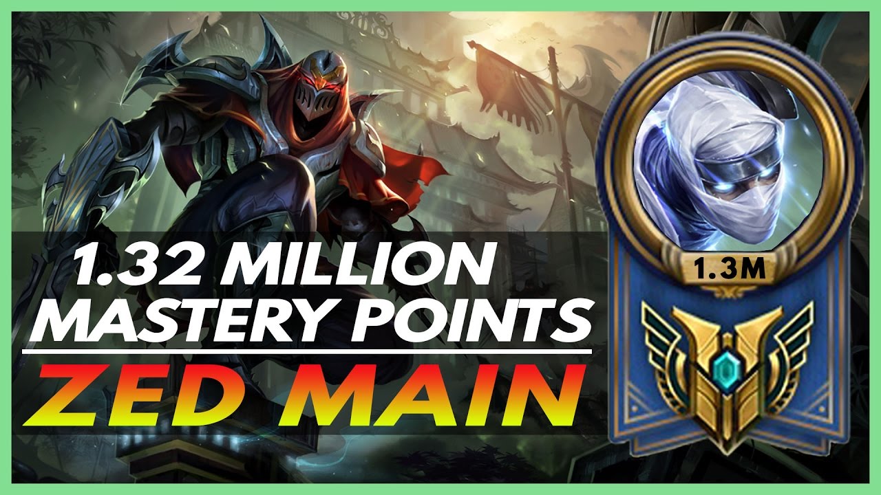 ZED MAIN - KOREAN ZED MONTAGE 2016 - 1.32 M MASTERY POINTS
