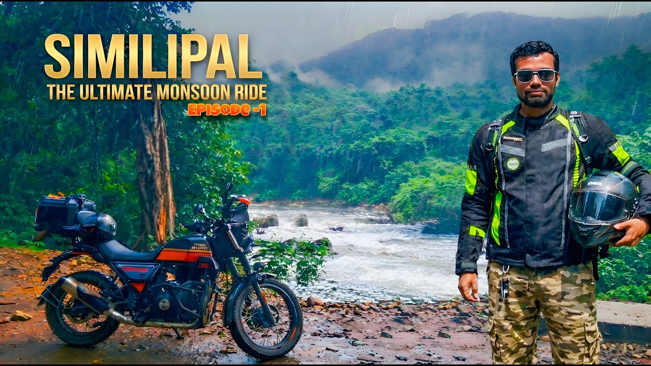 Epic Odisha Monsoon Bike Ride | Kolkata to Similipal National Park |  EP 1 | 4K