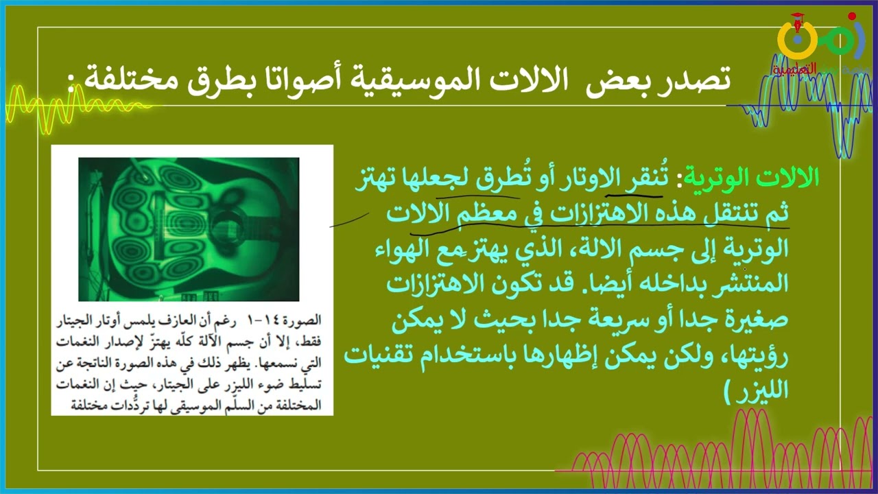 الصف العاشر / فيزياء / الفصل الأول / إصدار الأصوات / أ. مصطفى محمود