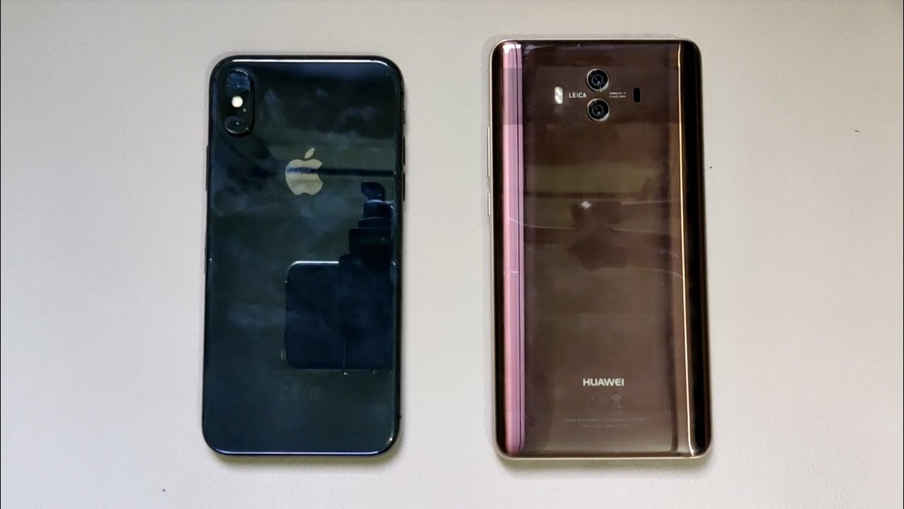 iPhone x Vs Huawei Mate 10 Speed test! Kirin 970 vs A11 bionic