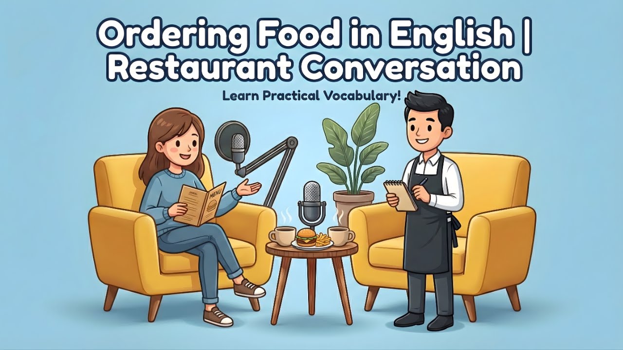 Ordering Food in English | Restaurant Conversation | English Podcast