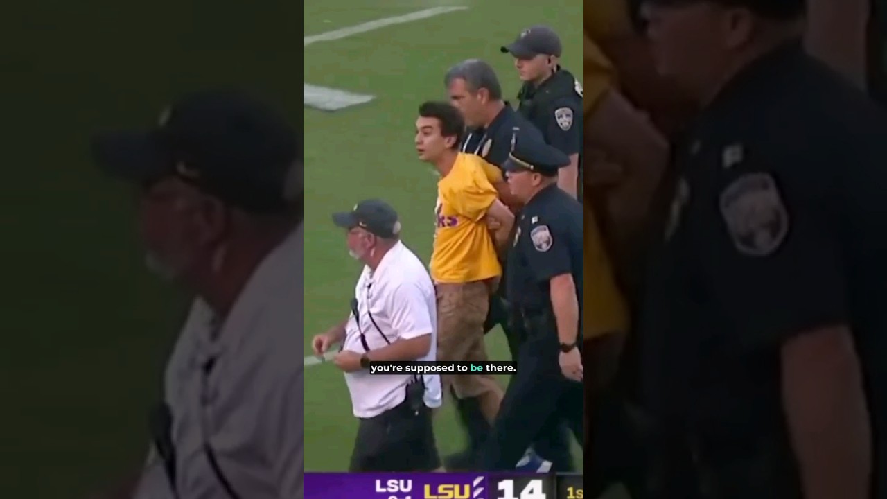 Fan Walks Onto the Field Like He Owns It! #shorts