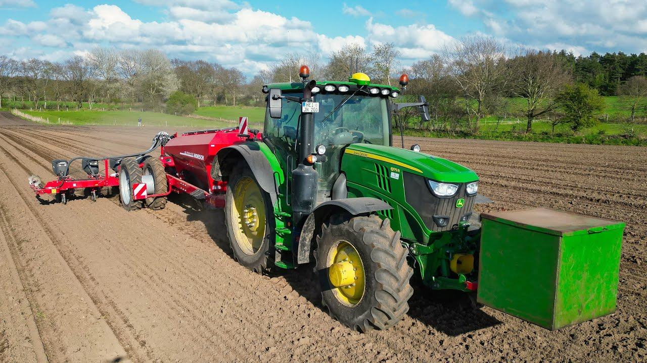 Maisdrillen mit Horsch Maestro 8CV und John Deere 6175R || Landwirtschaft in Dithmarschen