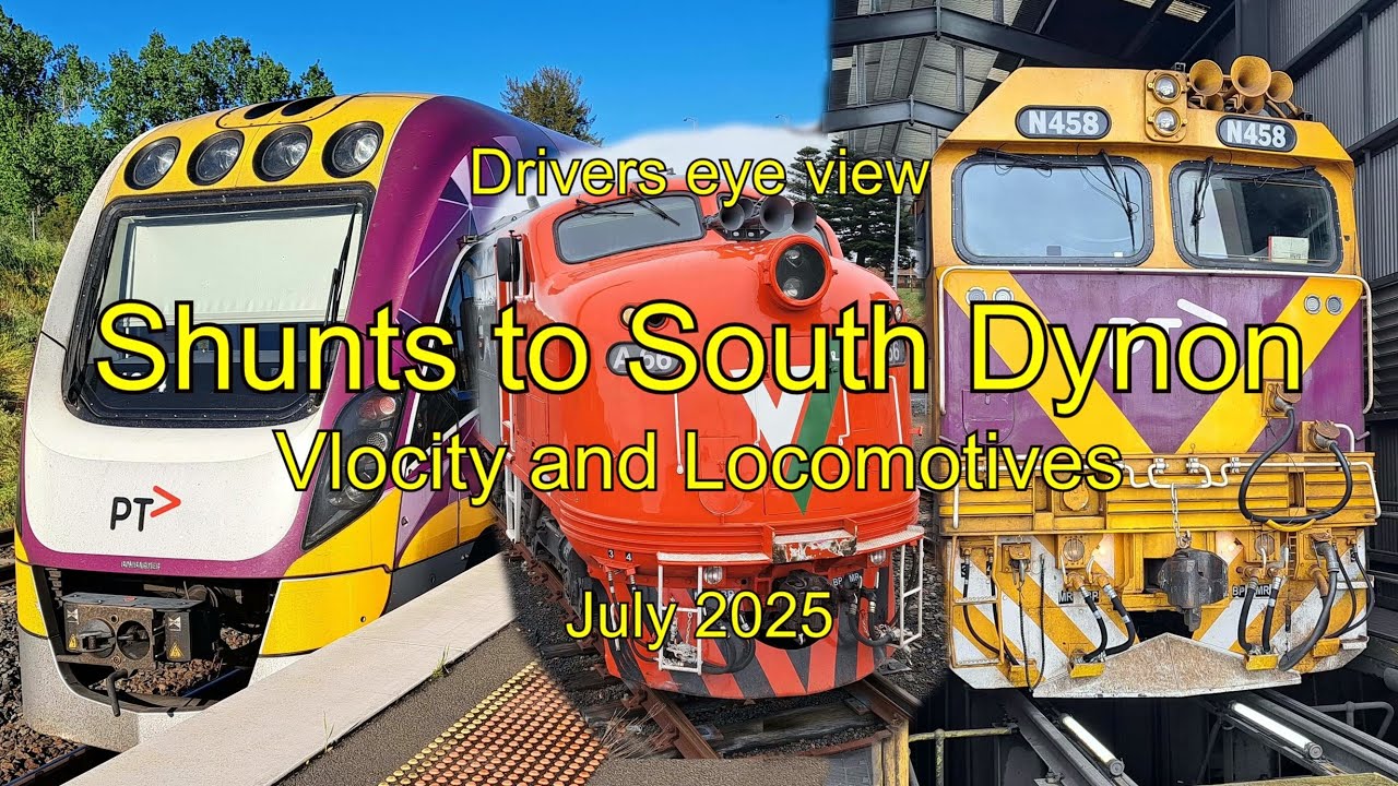 Shunts to South Dynon, Vlocity and locomotives, July 2025