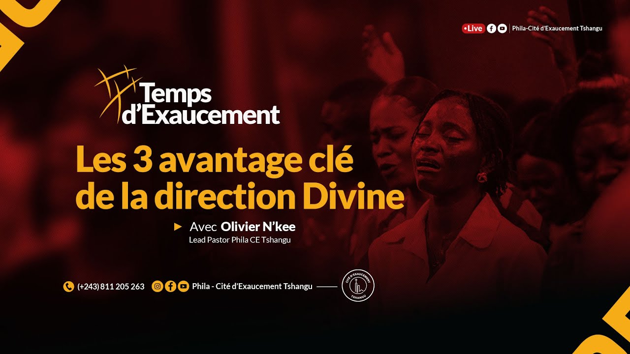 Temps d'Exaucement | les 3 avantages clés de la direction divine | Olivier N'KEE, Pasteur