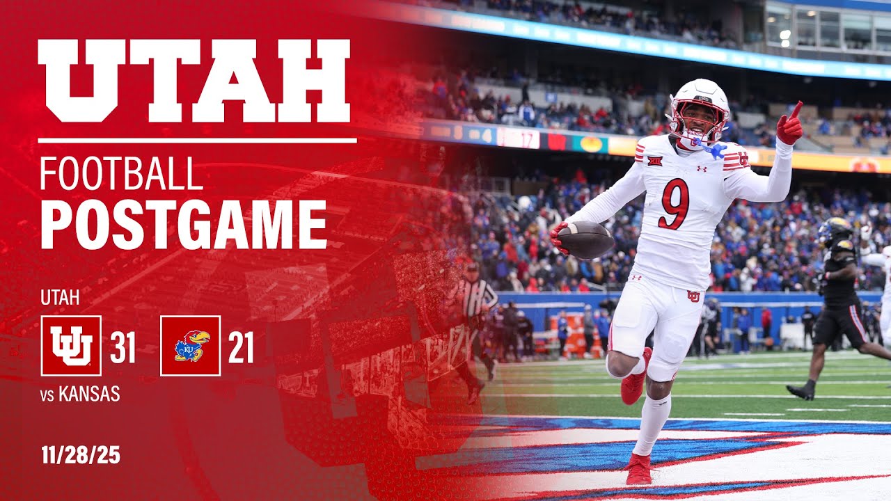 Utah: 31 vs. Kansas: 21 | POST GAME PRESS CONFERENCE
