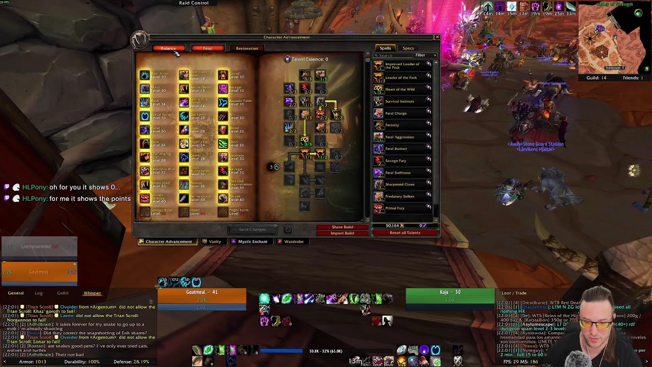 [ Ascension - Bronzebeard ] New to Ascension, leveling Druid!
