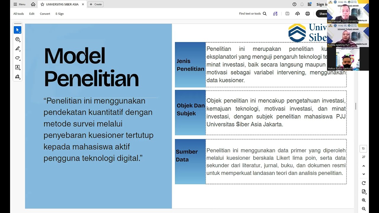 Sidang TA Hermansyah