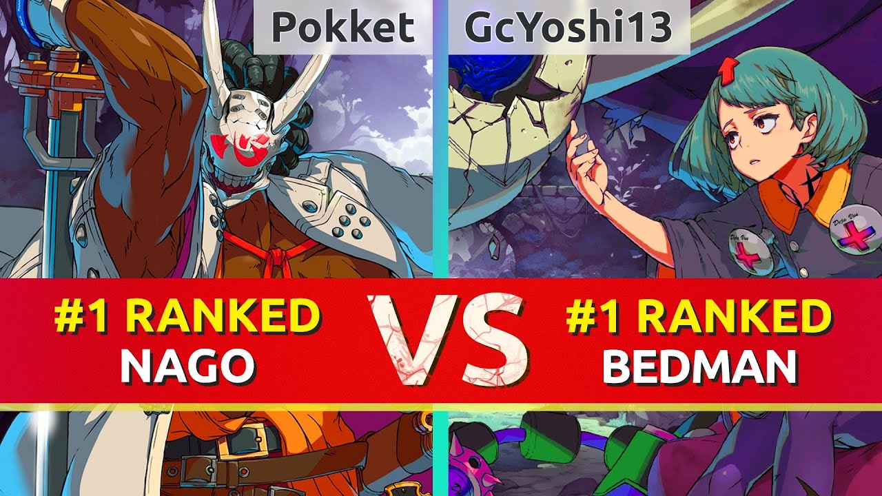 GGST ▰ Pokket (#1 Ranked Nagoriyuki) vs GcYoshi13 (#1 Ranked Bedman). High Level Gameplay