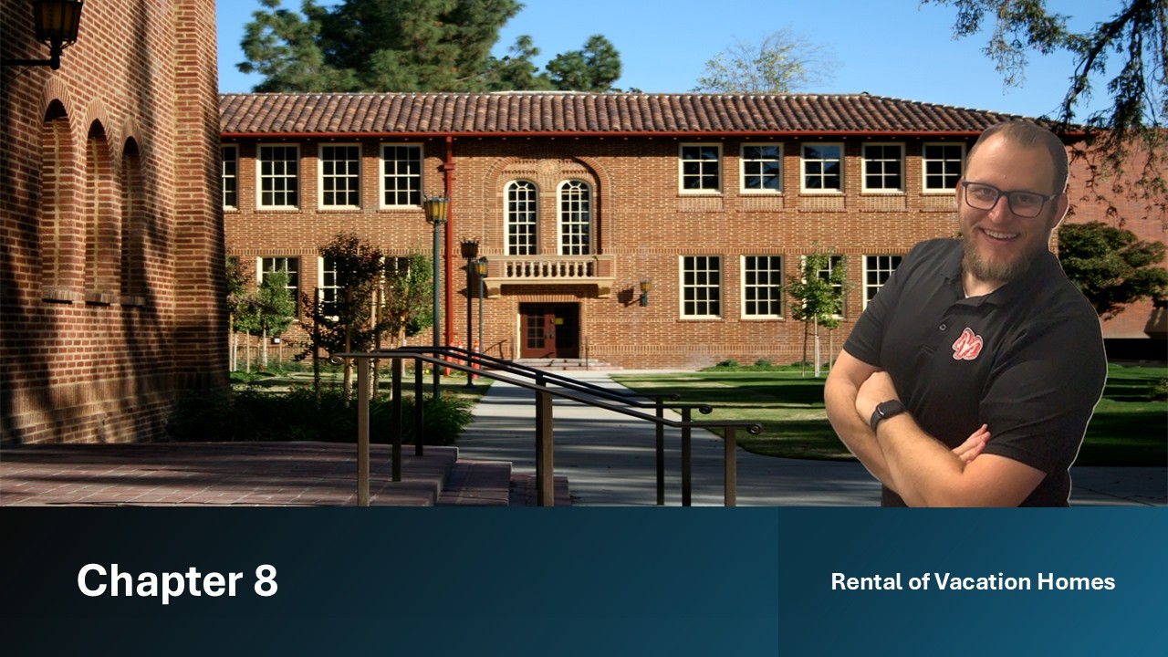 Chapter 8 - Rental of Vacation Homes