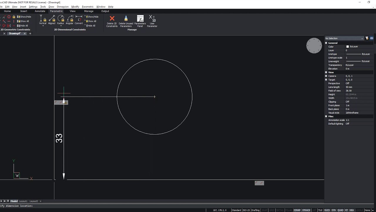 2D Parametric Blocks Using BricsCAD