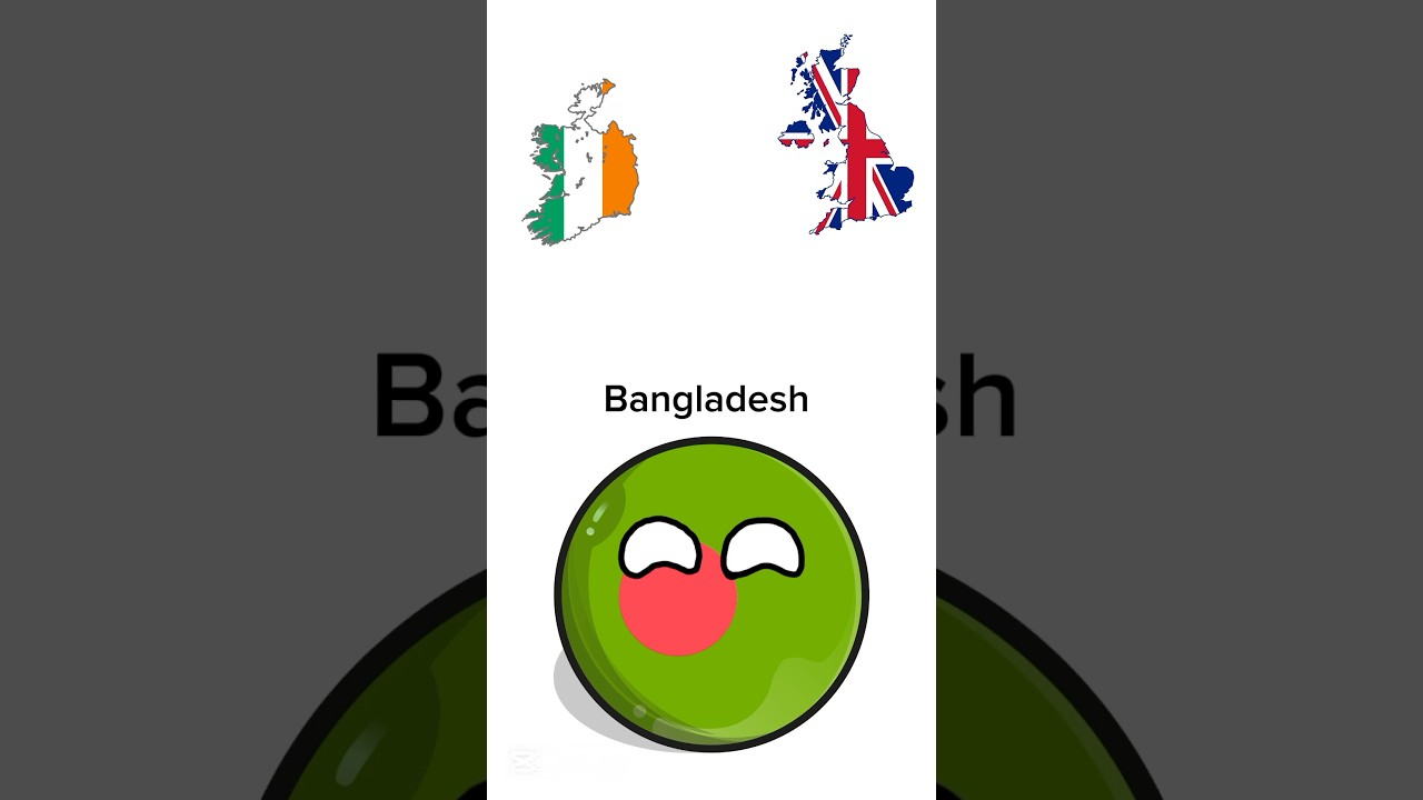 Team Ireland 🇨🇮 VS Team UK #countryballs