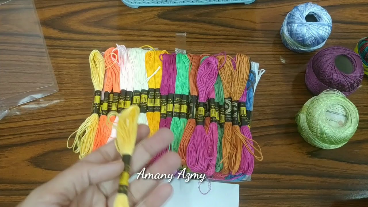 أنواع خيوط التطريز | Embroidery Course