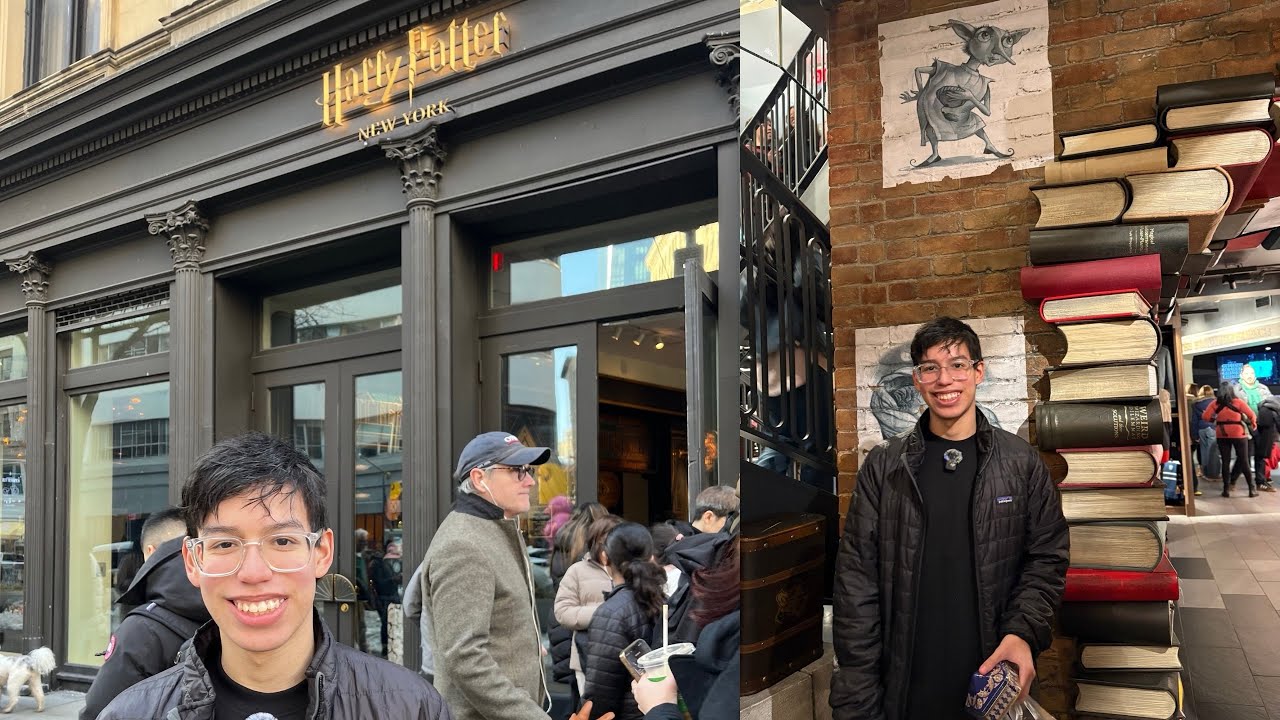Exploring and having a magical day at the Harry Potter store in New York City