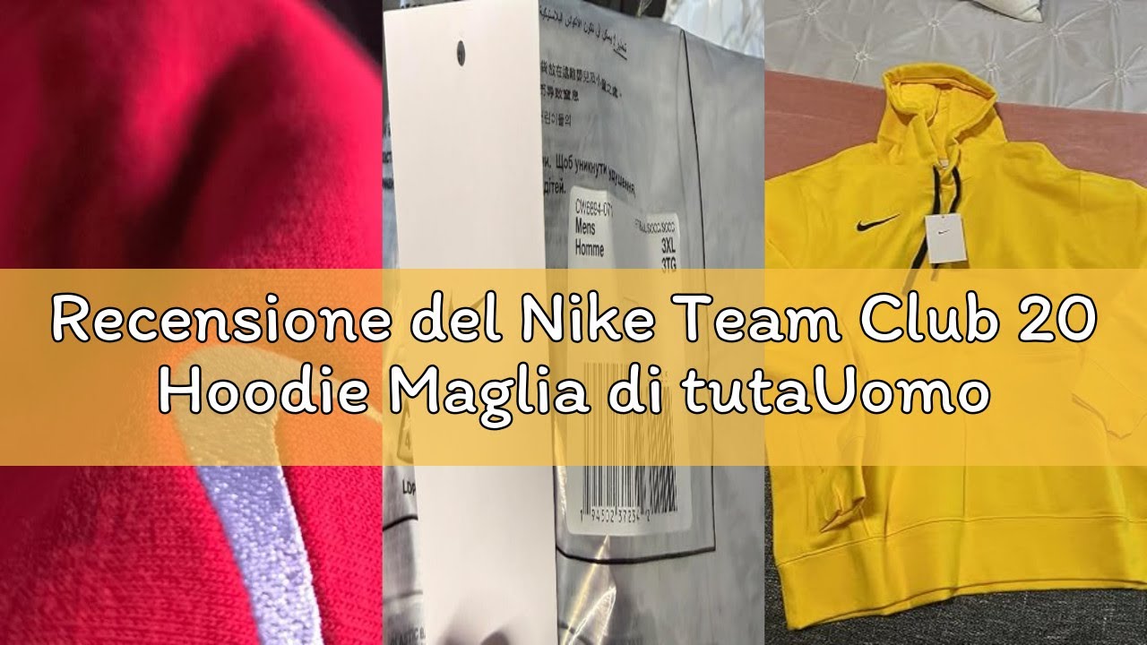 Recensione del Nike Team Club 20 Hoodie Maglia di tutaUomo
