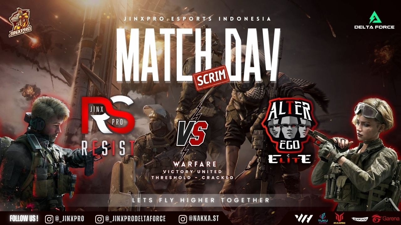 FUNMATCH SCRIM JINXPRO RESIST VS ALTER EGO ELITE  | DELTA FORCE MOBILE ID #deltaforcemobile