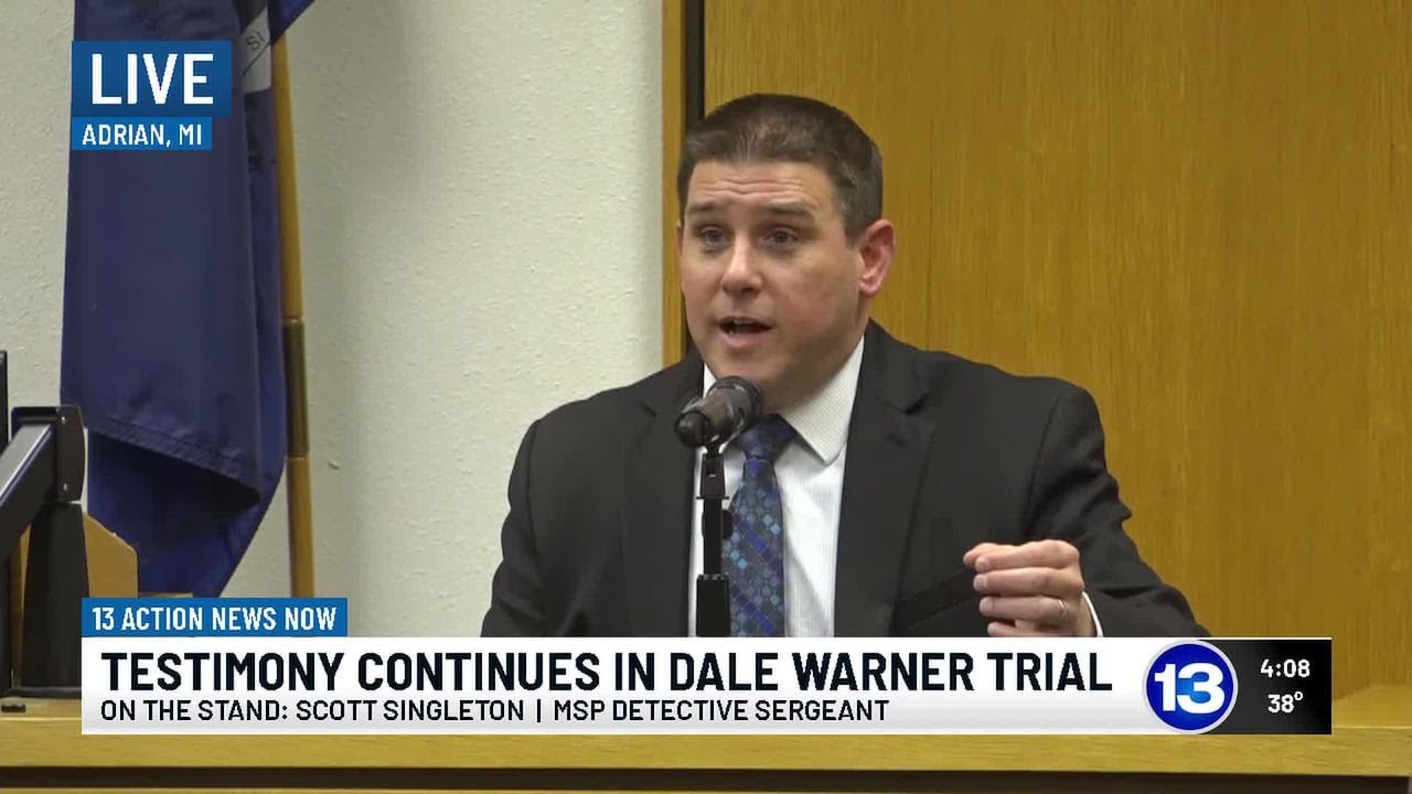 MSP Det. Sgt. Scott Singleton testifies in Dale Warner murder trial
