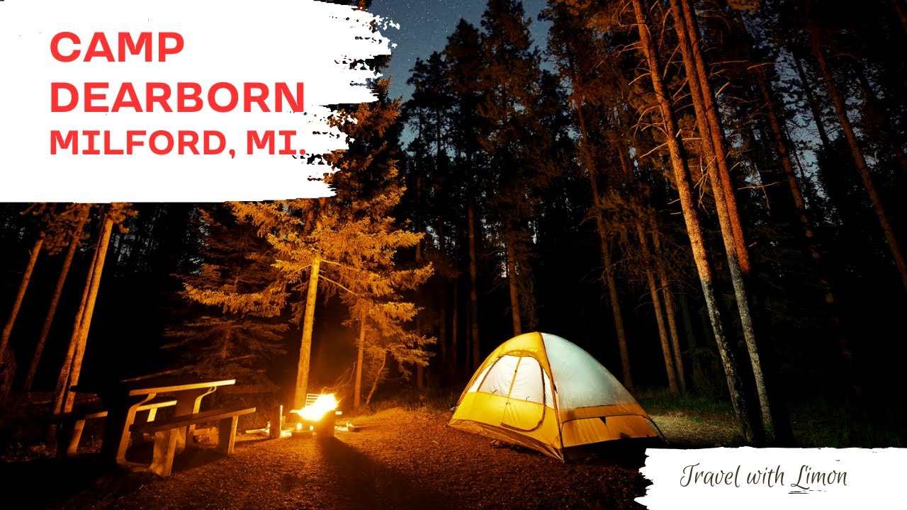 Camp Dearborn, Milford Michigan.  One of the best camping parks in Michigan.