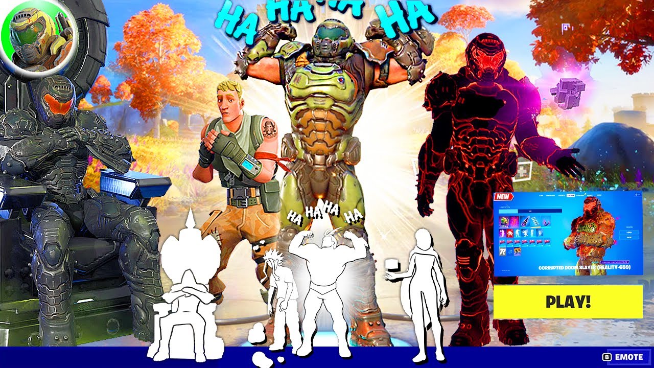 Doom Slayer Fortnite Funny Built-In Emotes #7
