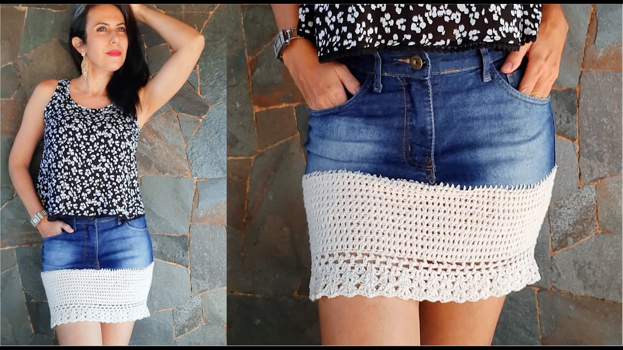 CALÇA JEANS VIRA SAIA - TRANSFORME