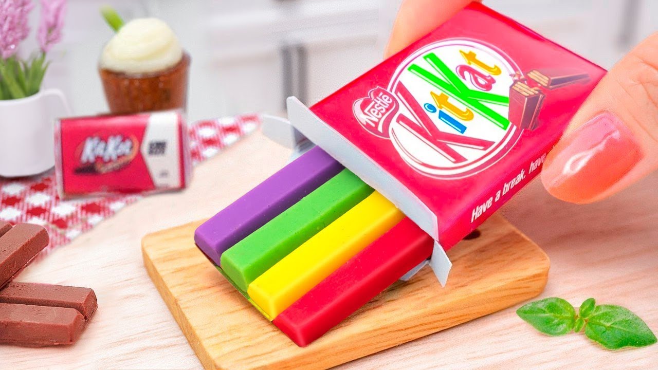 Perfect Miniature Chocolate KITKAT Cake with Rainbow Jelly Decorating 🍫  Easy Mini Yummy Cake Recipe