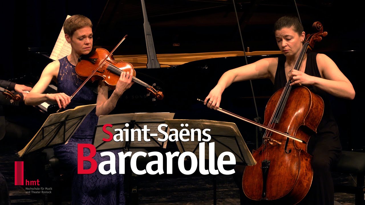 Saint Saëns Barcarolle op. 108 - Oberon Trio feat. Simone v. Rahden