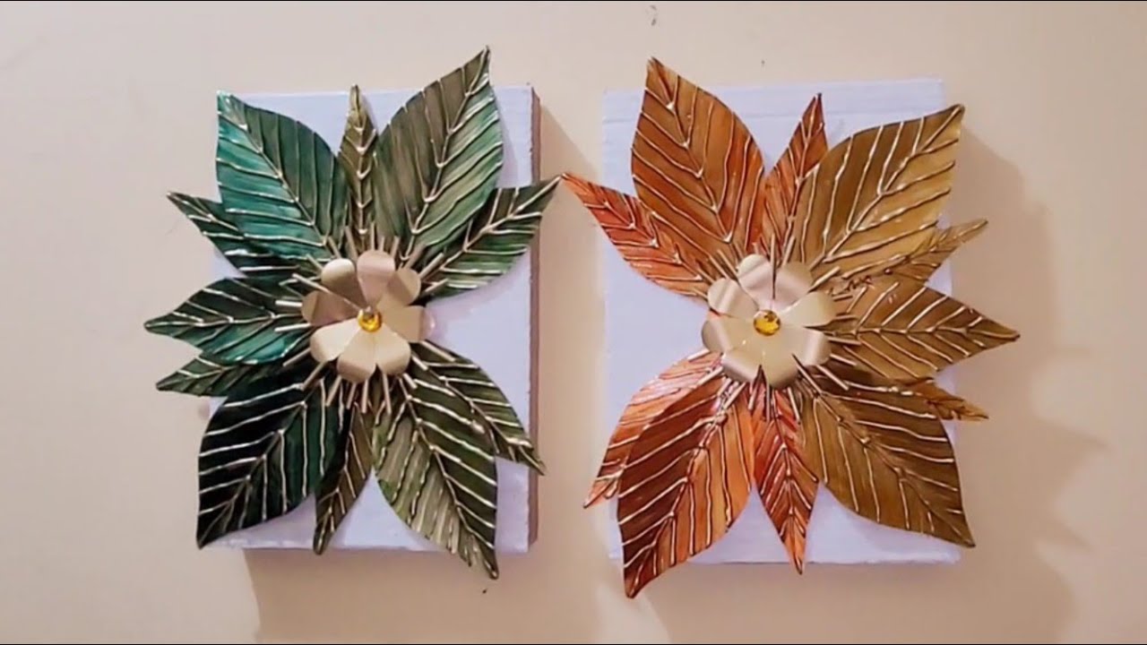 Cuadros gemelos minimalista. Decoración con reciclaje.