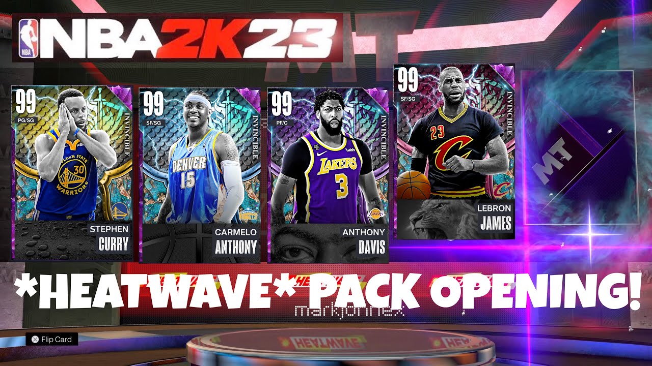 *HEATWAVE* DARK MATTER INVINCIBLE LEBRON JAMES PACK OPENING! ( NBA 2K23 MYTEAM )